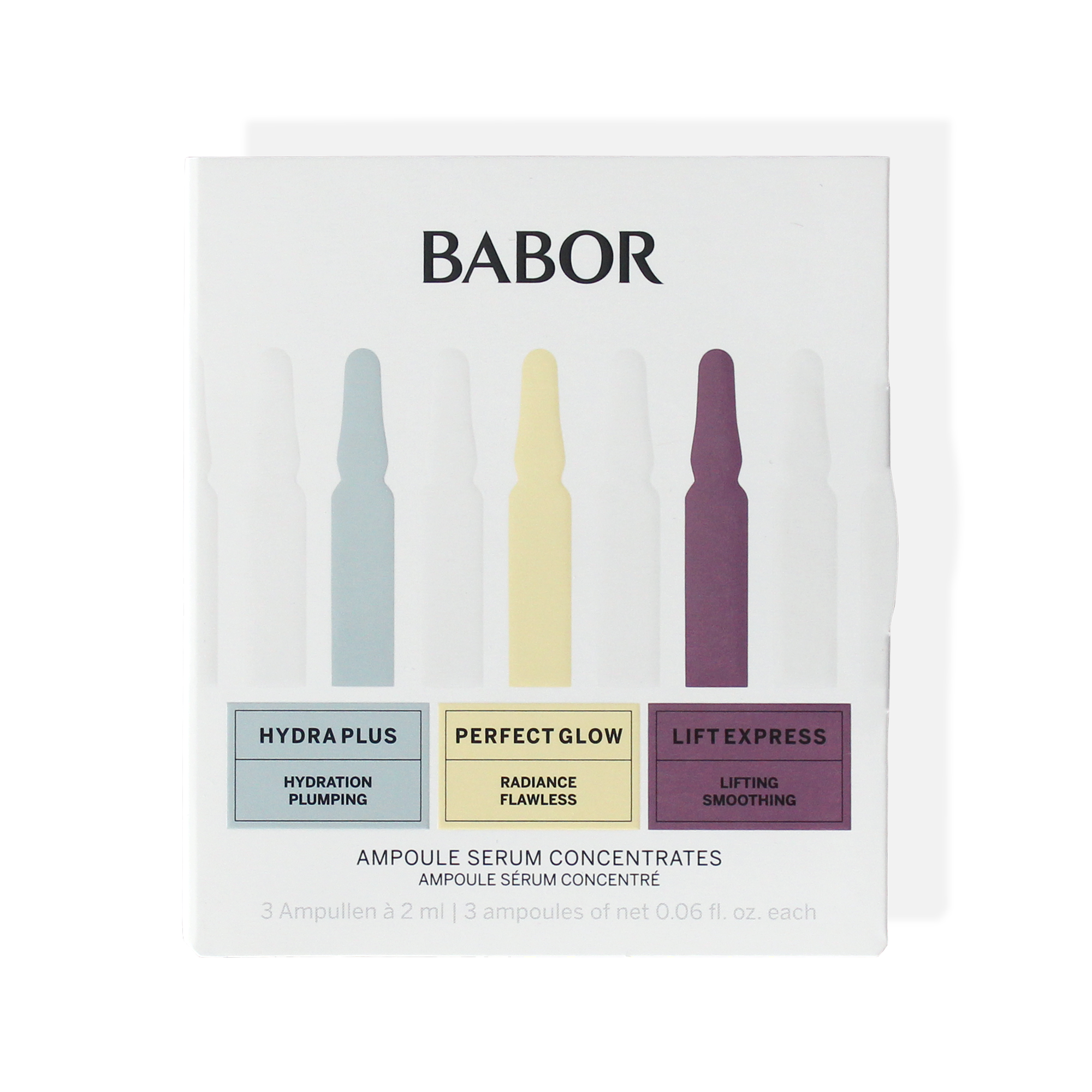 Babor Ampoule Concentrates Hydra Plus, Perfect Glow, Lift Express 3x2ml